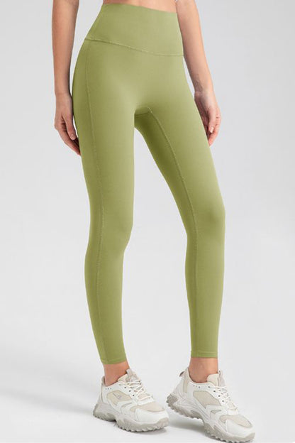 High Waist Skinny Active Pants-Angel Casuals