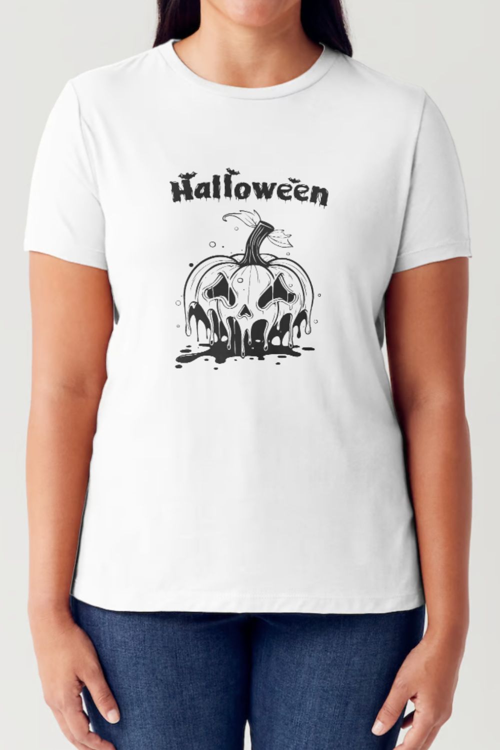 Simply Love Full Size HALLOWEEN Short Sleeve Tubular T-Shirt-Angel Casuals