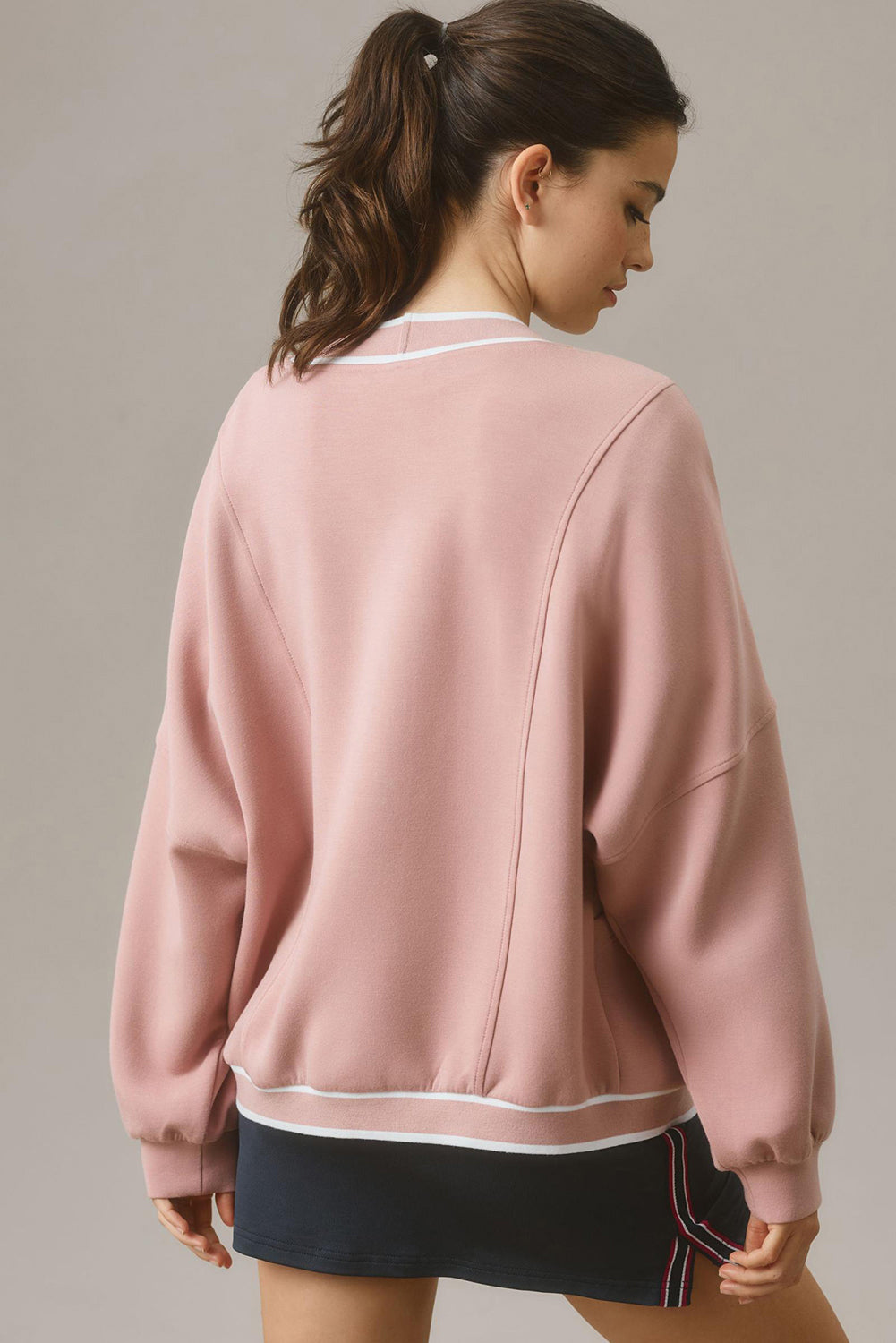 Contrast Trim V Neck Button Up Cardigan-Angel Casuals