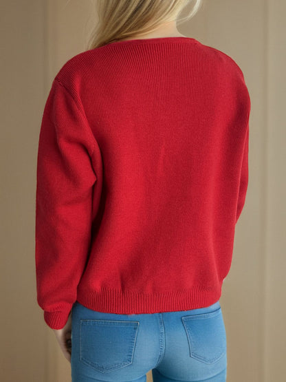 Button Down Long Sleeve Cardigan with Pockets-Angel Casuals