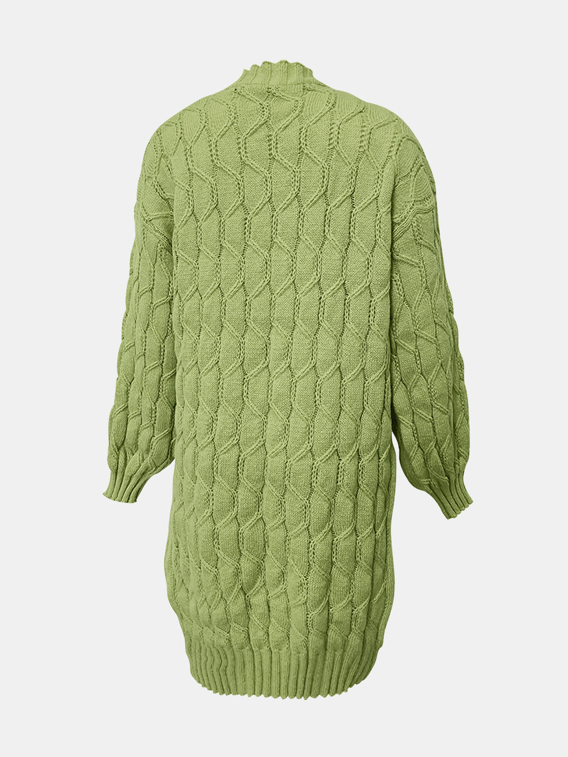 Open Front Long Sleeve Cardigan-Angel Casuals