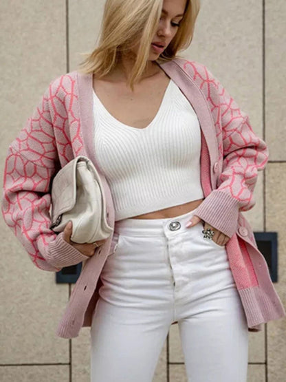 Button Up Long Sleeve Cardigan-Angel Casuals