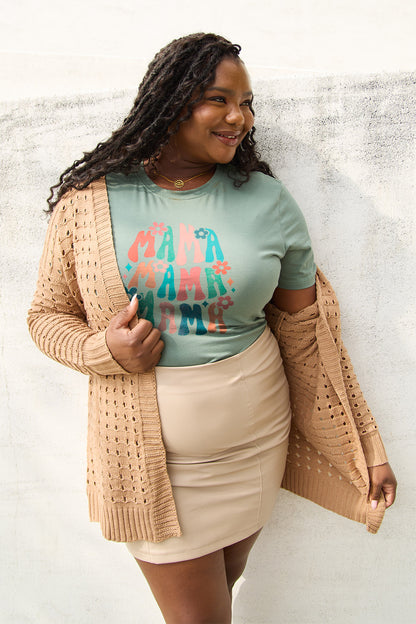 Simply Love Full Size MAMA Round Neck T-Shirt-Angel Casuals