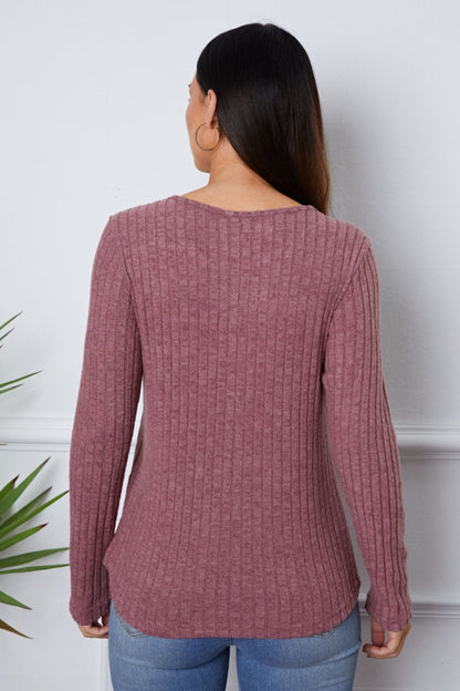 Lace Detail Long Sleeve T-Shirt-Angel Casuals