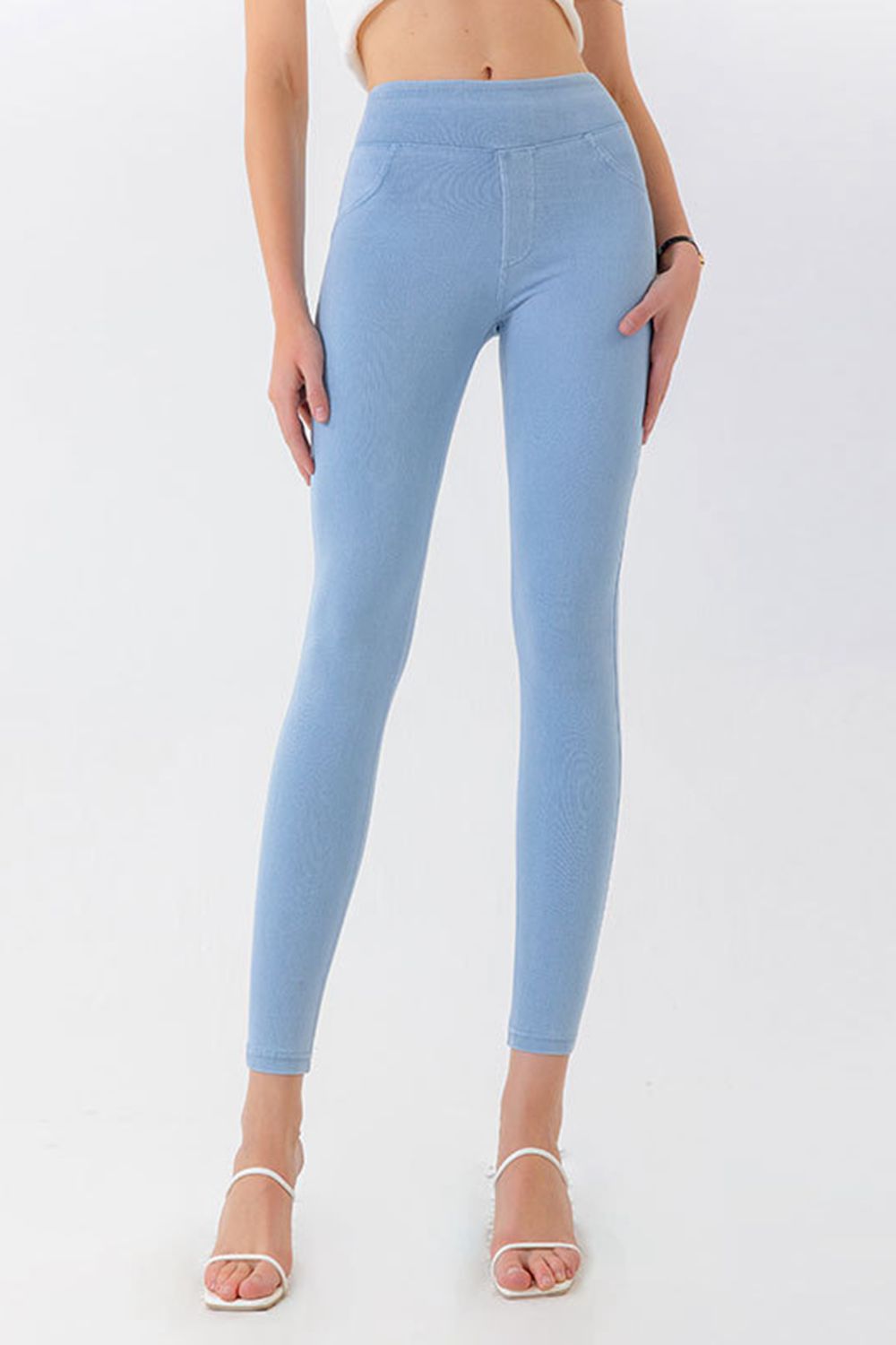 High Waist Skinny Jeans-Angel Casuals