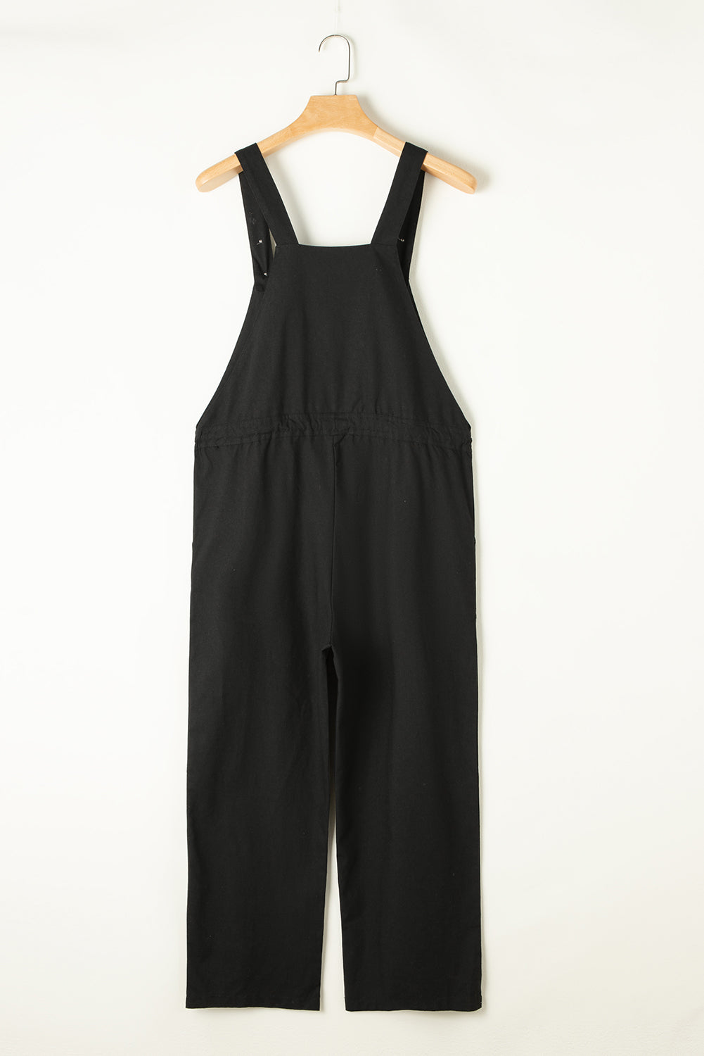 Drawstring Wide Strap Overalls with Pockets-Angel Casuals