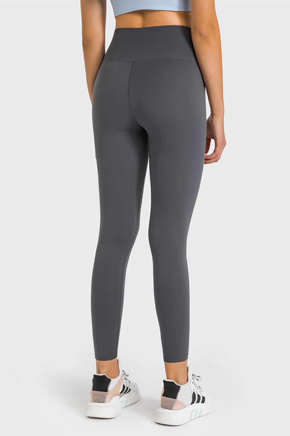 High Waist Ankle-Length Yoga Leggings-Angel Casuals