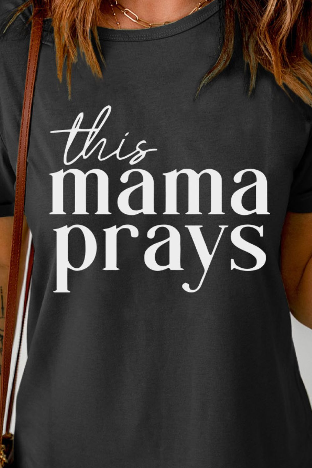 THIS MAMA PRAYS Graphic Tee-Angel Casuals