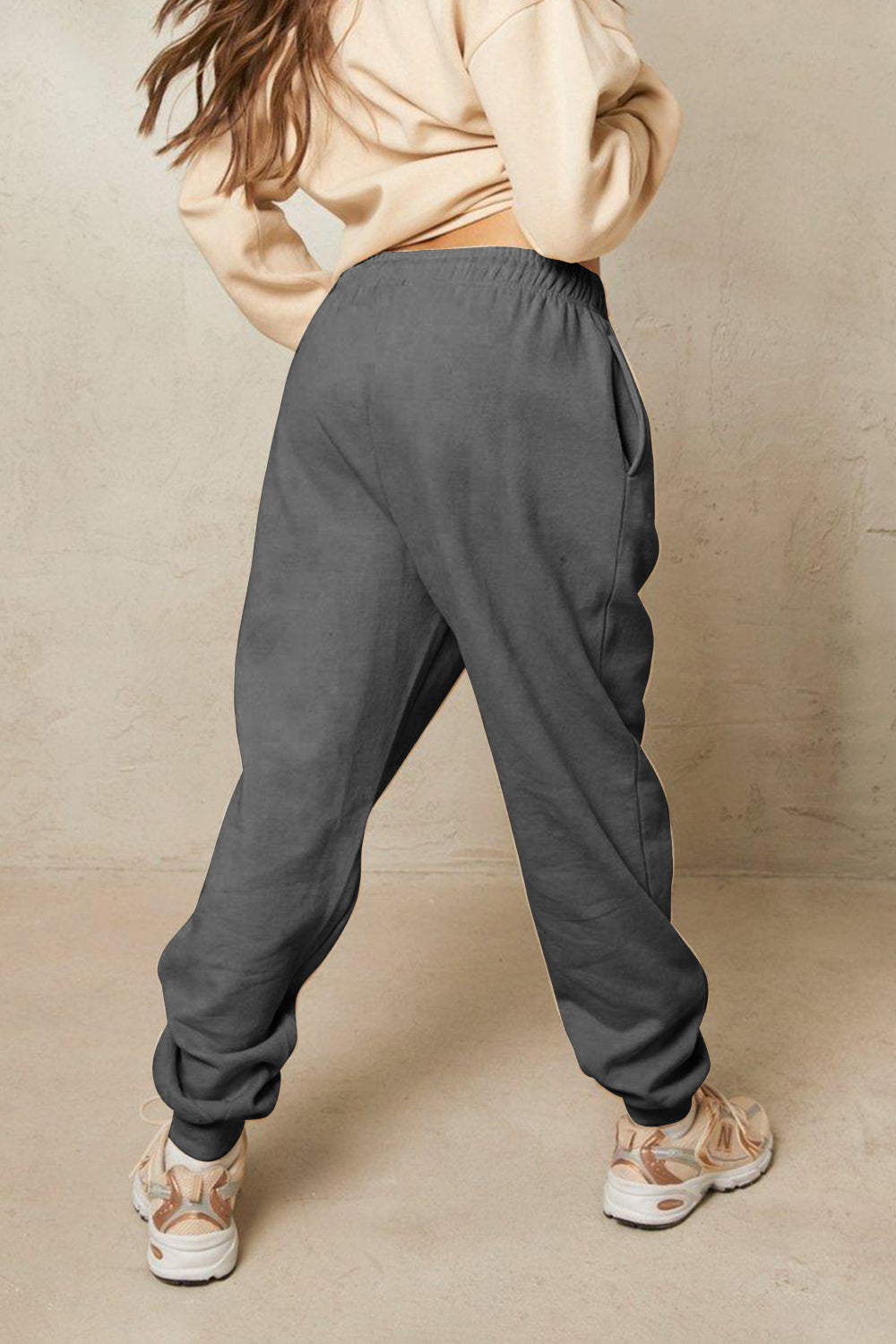 Simply Love Simply Love Full Size Drawstring Heart Graphic Long Sweatpants-Angel Casuals