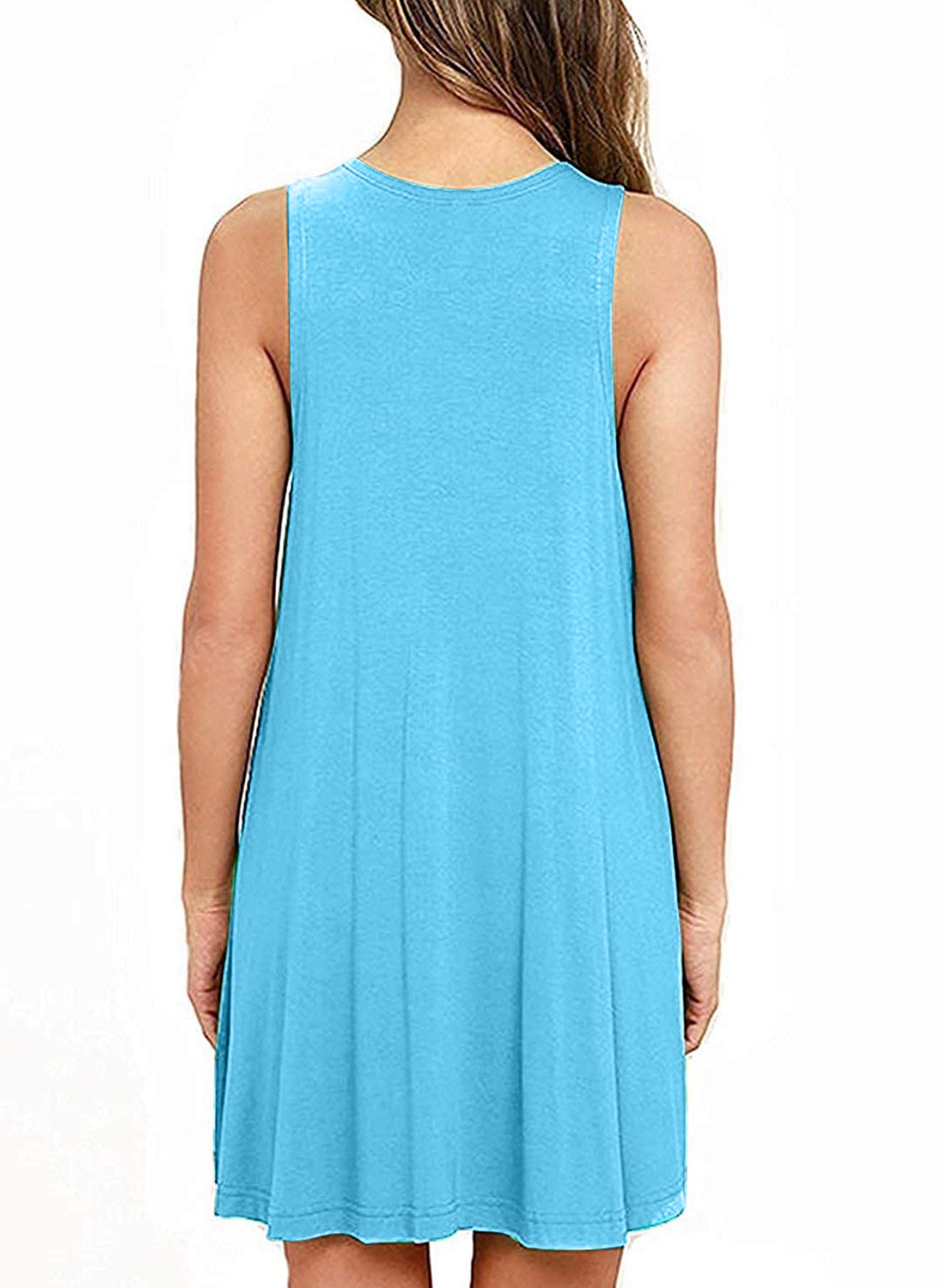 Full Size Round Neck Sleeveless Dress with Pockets-Angel Casuals