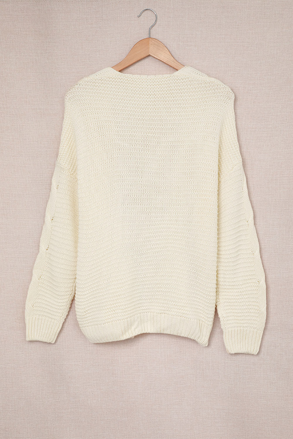 Cable-Knit Open Front Cardigan-Angel Casuals