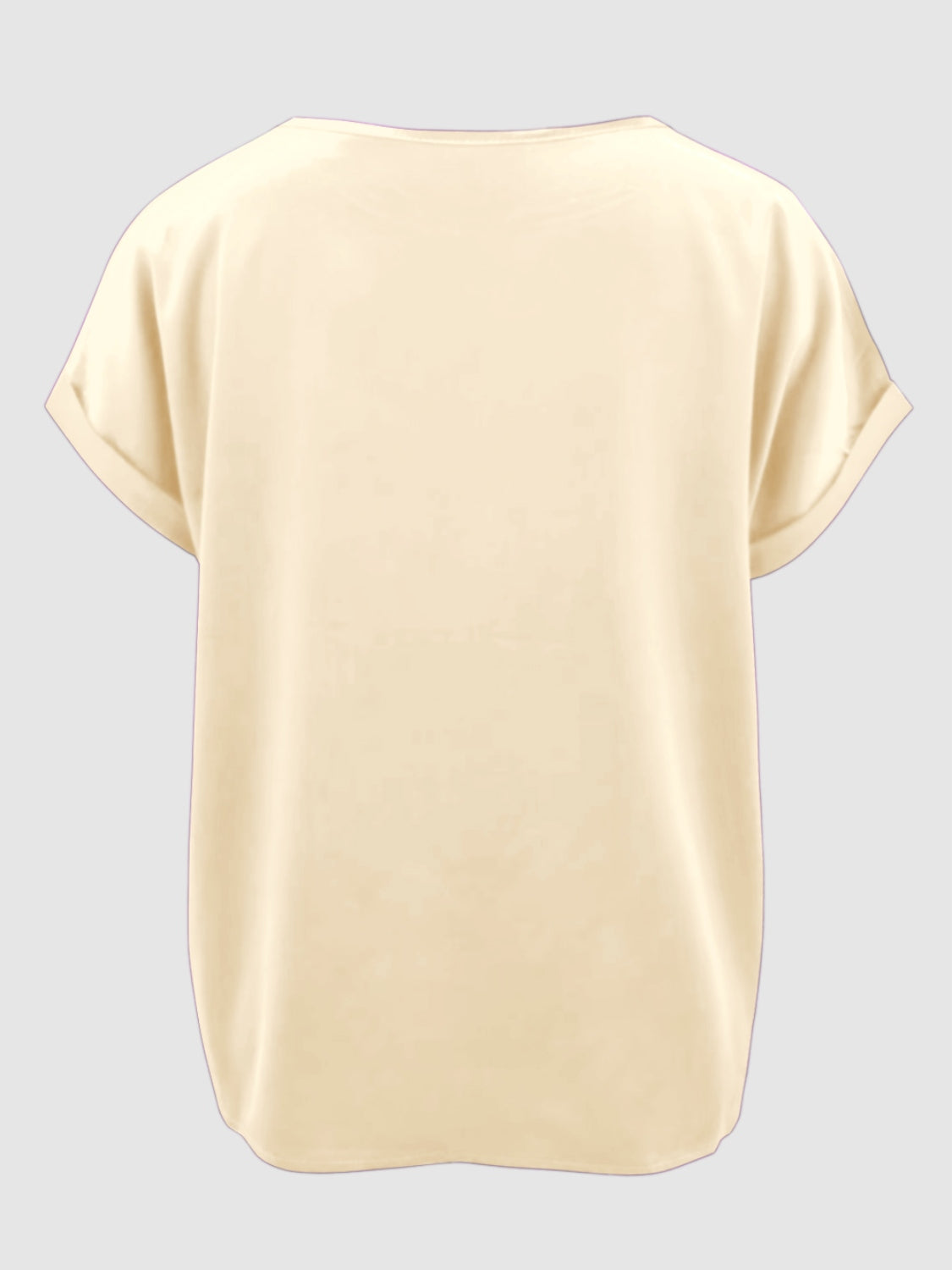 Round Neck Short Sleeve T-Shirt-Angel Casuals