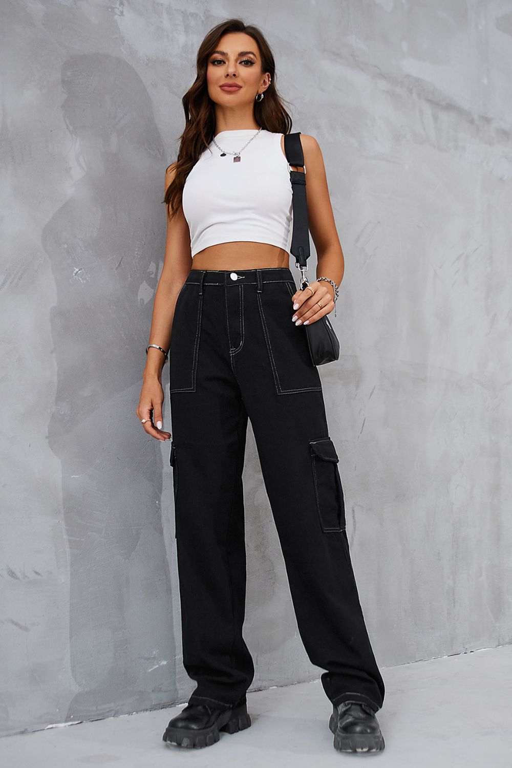 Baeful Long Straight Leg Jeans with Pockets-Angel Casuals