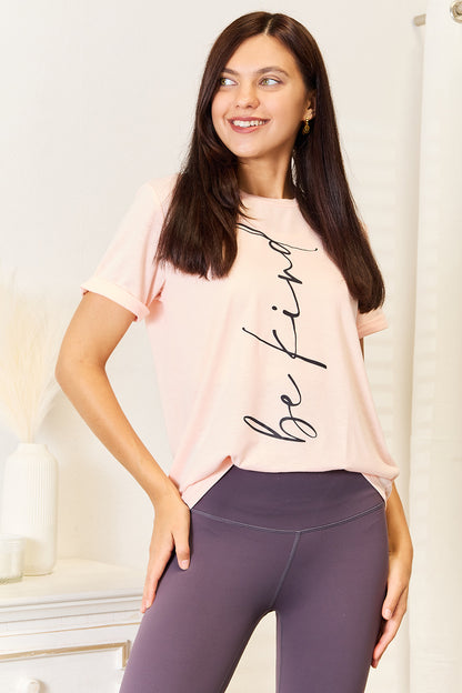 Simply Love BE KIND Graphic Round Neck T-Shirt-Angel Casuals