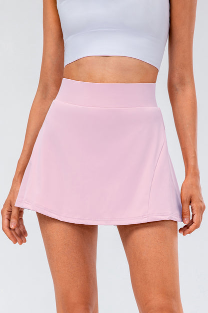 High Waist Pleated Active Skirt-Angel Casuals