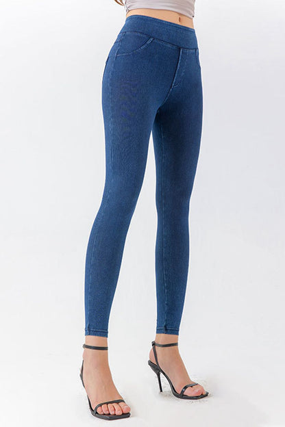 High Waist Skinny Jeans-Angel Casuals