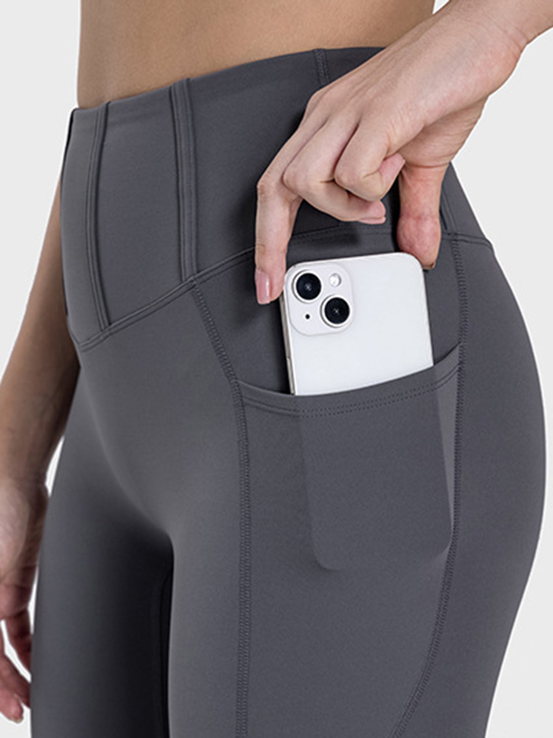 Pocketed High Waist Active Leggings-Angel Casuals