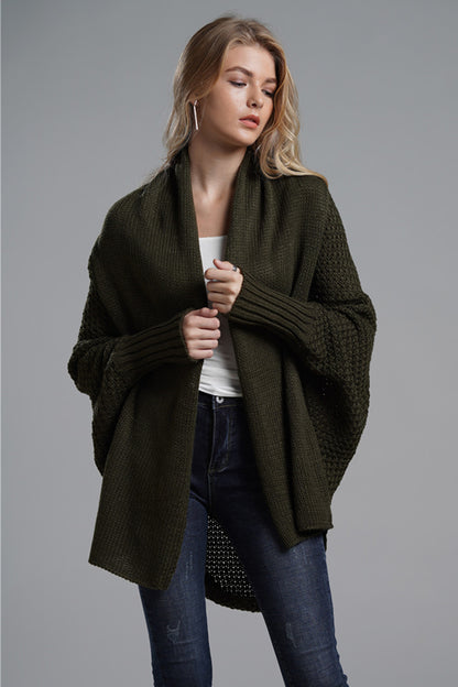 Open Front Batwing Sleeve Cardigan-Angel Casuals