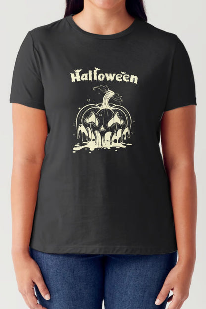 Simply Love Full Size HALLOWEEN Short Sleeve Tubular T-Shirt-Angel Casuals