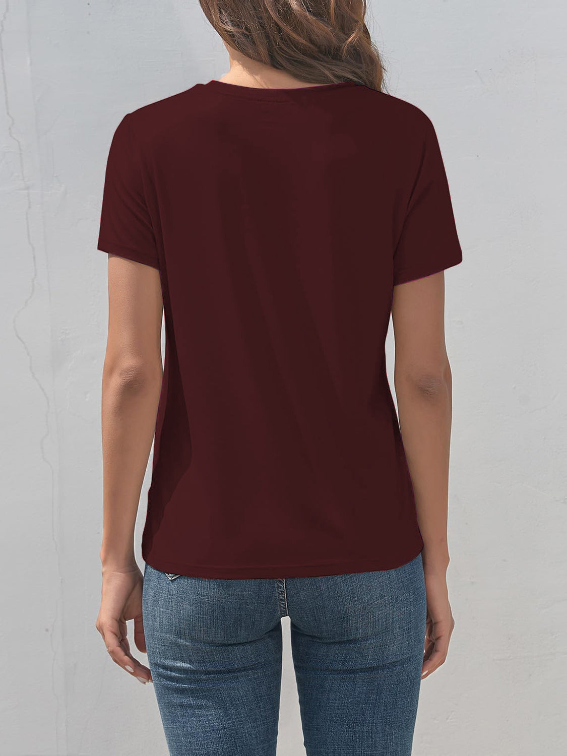 Graphic Round Neck Short Sleeve T-Shirt-Angel Casuals