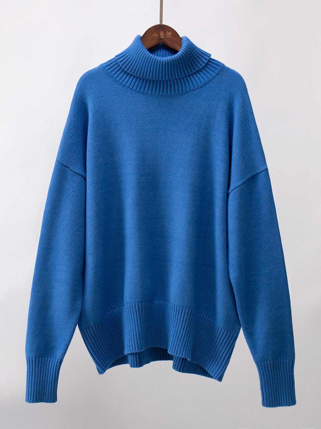 Turtleneck Long Sleeve Sweater-Angel Casuals