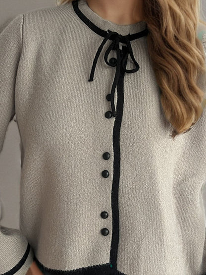 Button Down Long Sleeve Cardigan-Angel Casuals