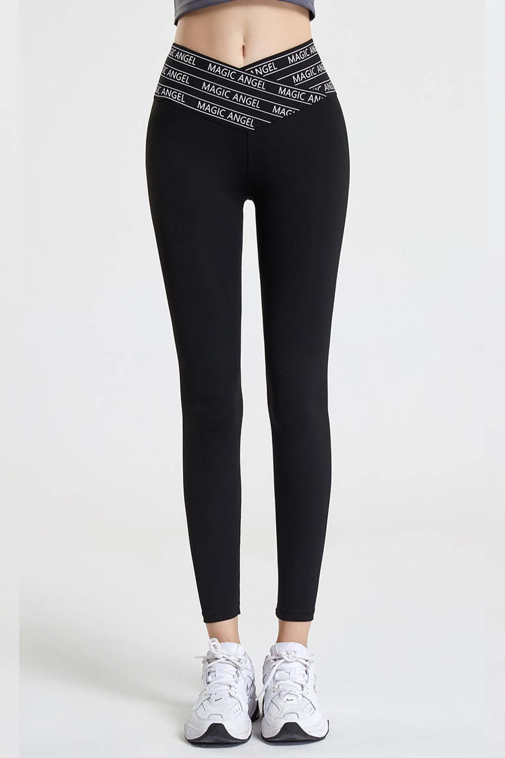 Wide Waistband Sports Pants-Angel Casuals