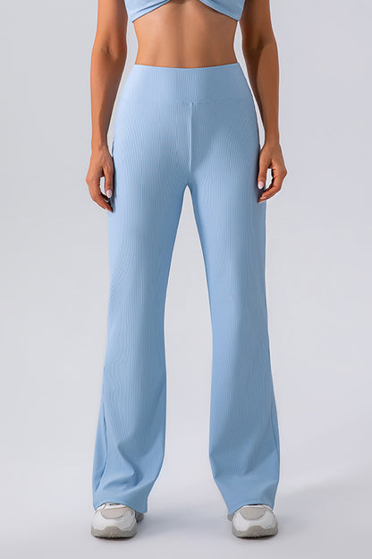 High Waist Straight Active Pants-Angel Casuals