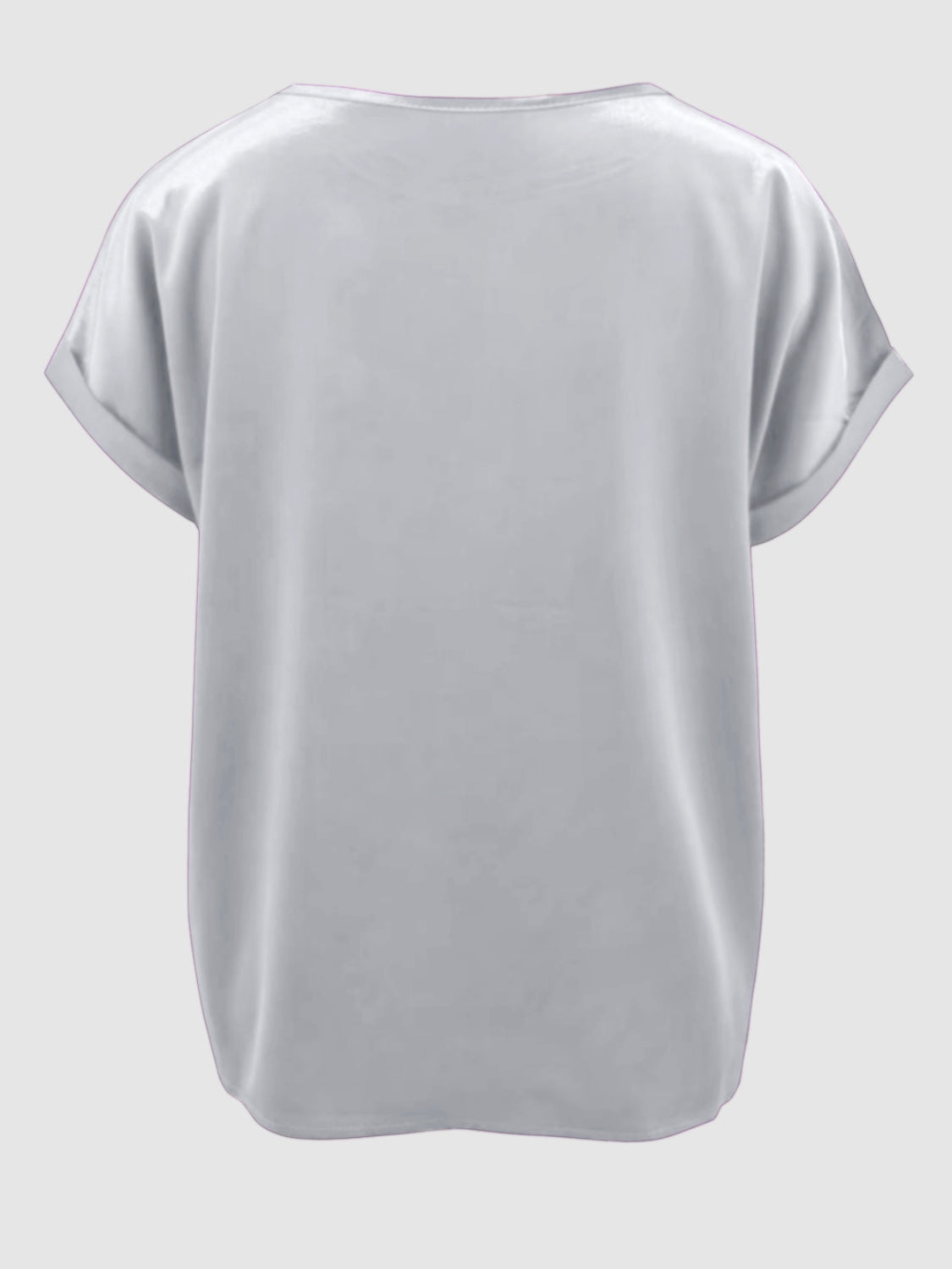 Round Neck Short Sleeve T-Shirt-Angel Casuals