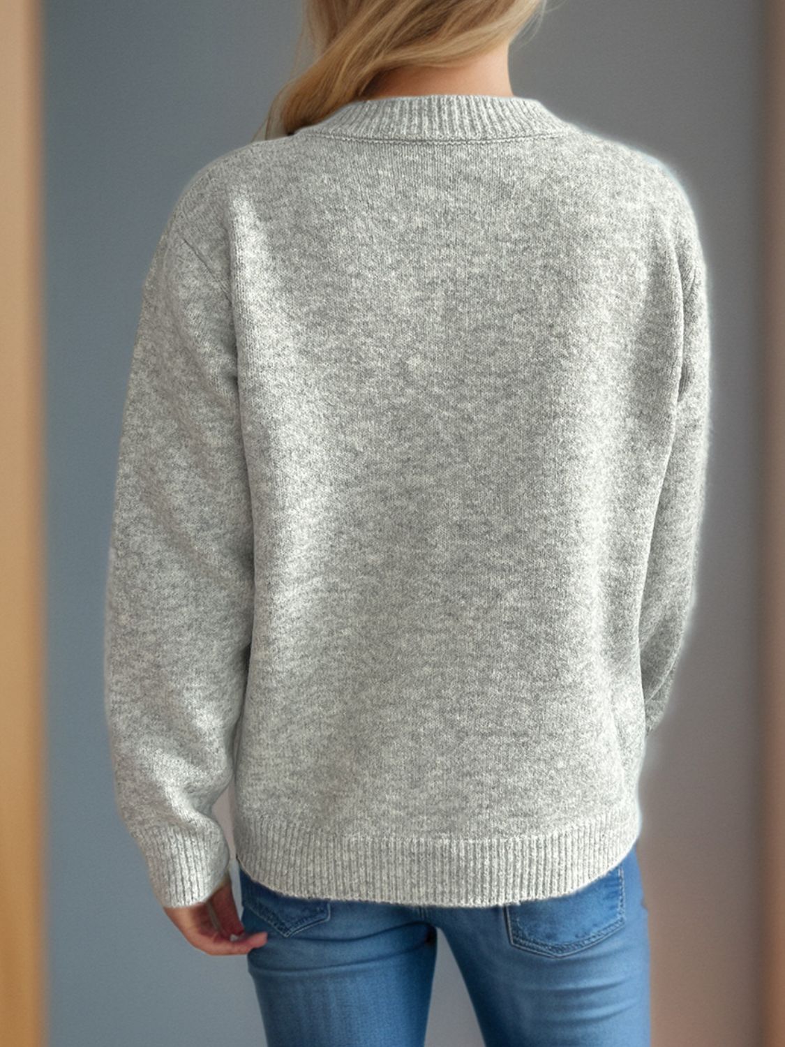 Button Down Long Sleeve Cardigan-Angel Casuals