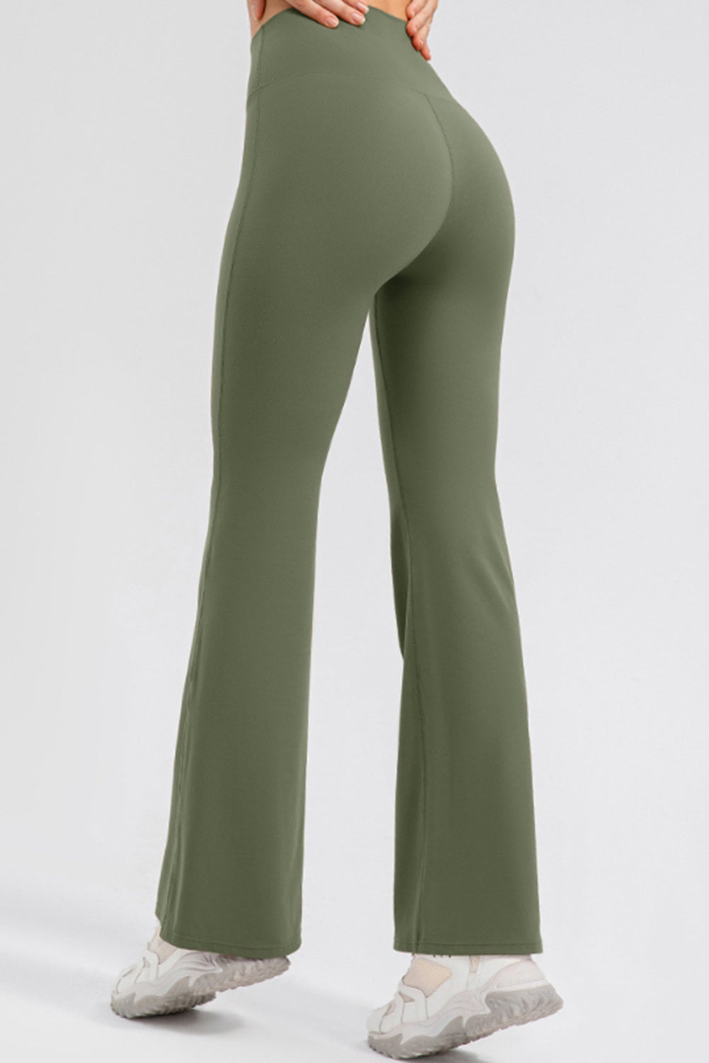 High Waist Straight Active Pants-Angel Casuals