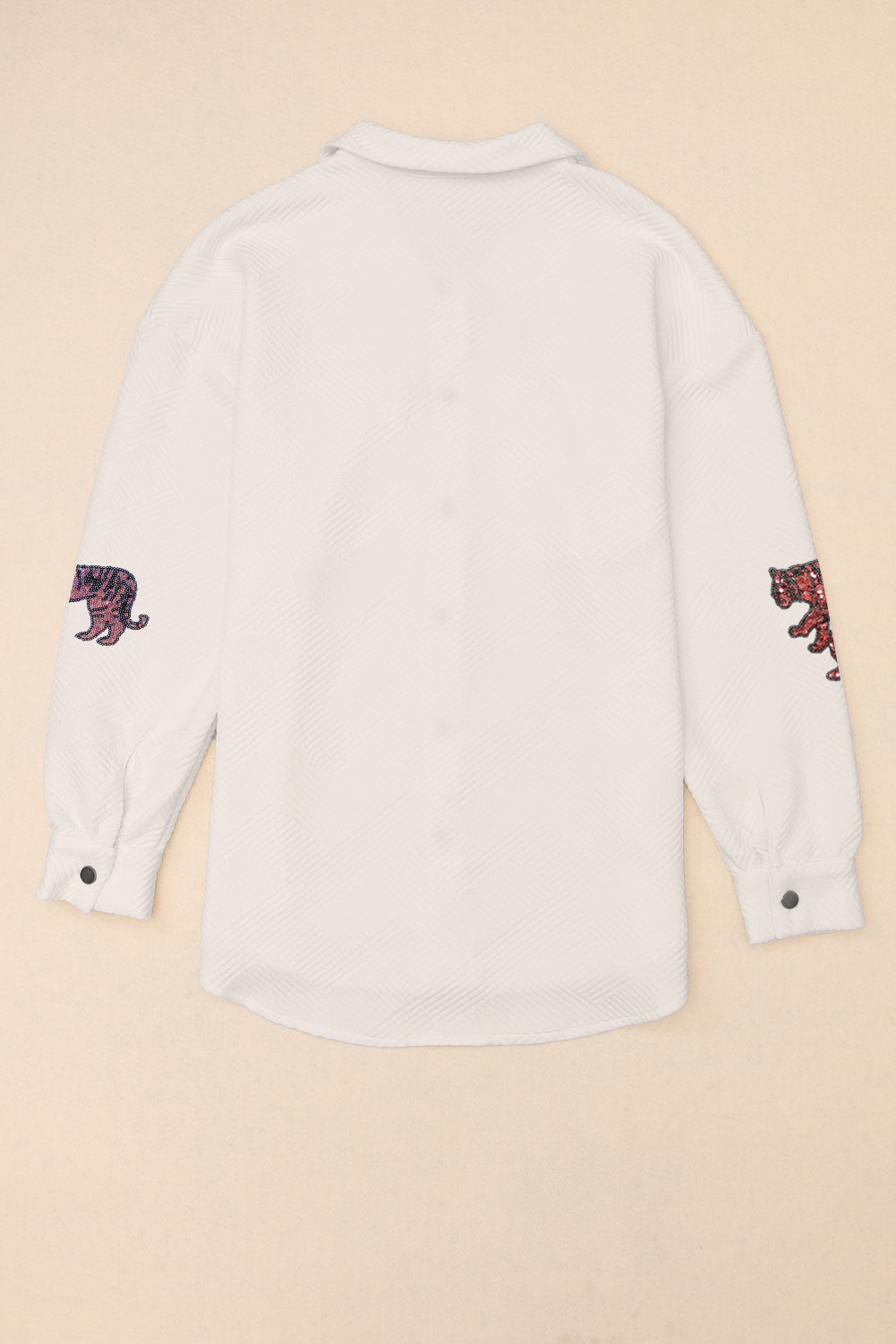 Tiger Sequin Dropped Shoulder Jacket-Angel Casuals