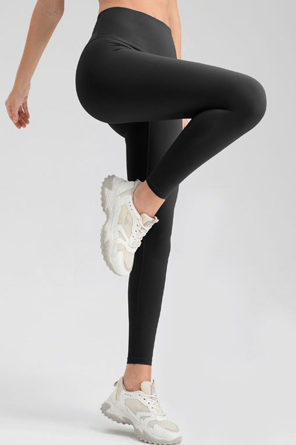 Wide Waistband Sport Leggings-Angel Casuals