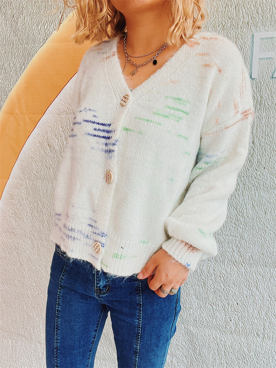 Button Up Long Sleeve Cardigan-Angel Casuals
