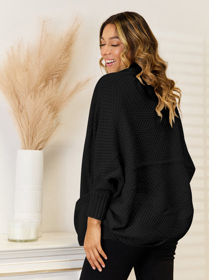 Angel Wings Open Front Cardigan with Pockets-Angel Casuals