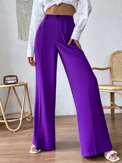 High Waist Wide Leg Pants-Angel Casuals