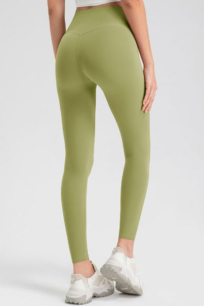 High Waist Skinny Active Pants-Angel Casuals