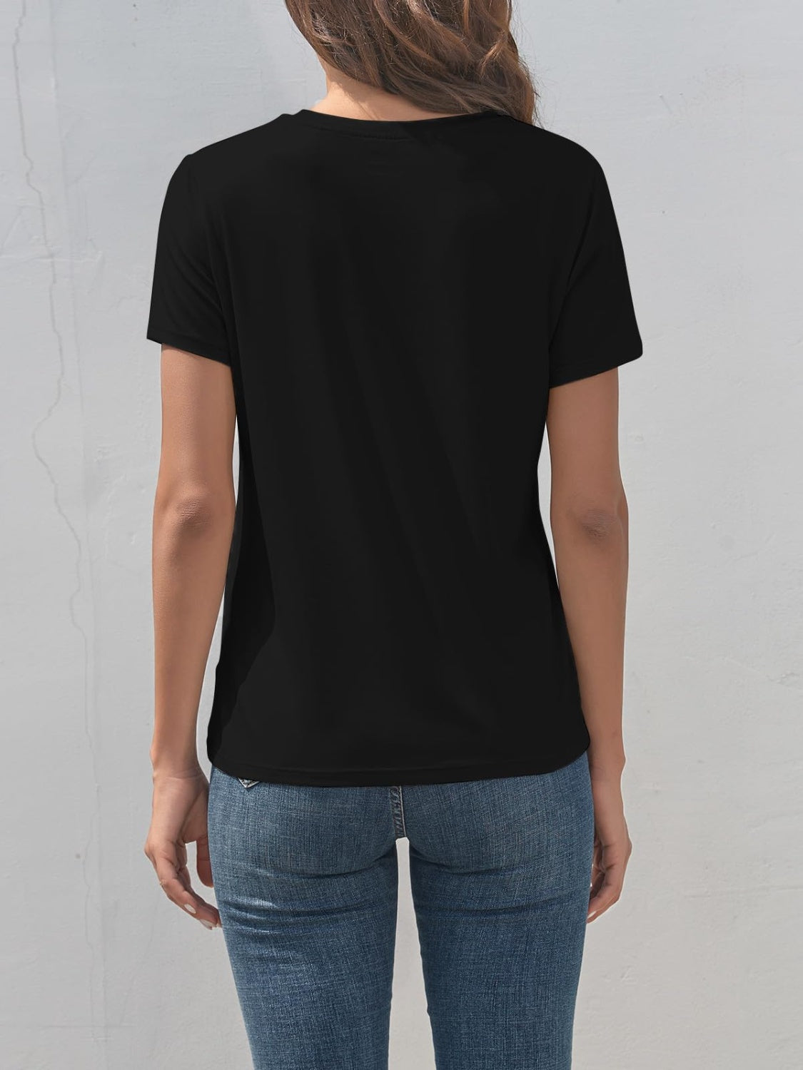 Graphic Round Neck Short Sleeve T-Shirt-Angel Casuals