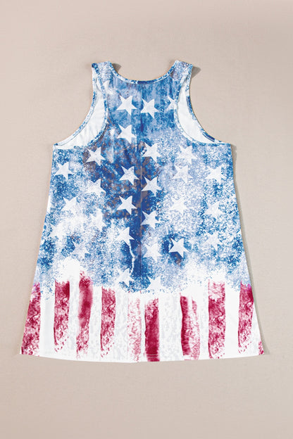 US Flag Scoop Neck Tank-Angel Casuals