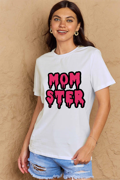 Simply Love Full Size MOM STER Graphic Cotton T-Shirt-Angel Casuals