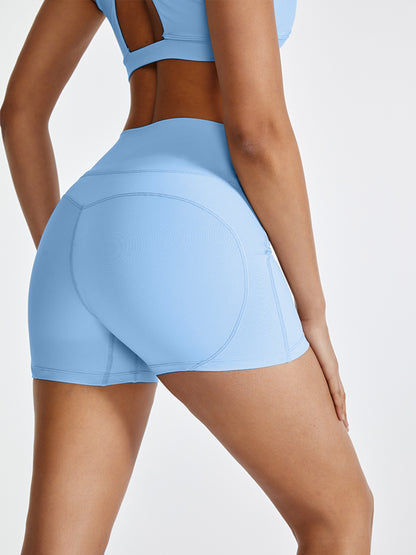 High Waist Active Shorts-Angel Casuals