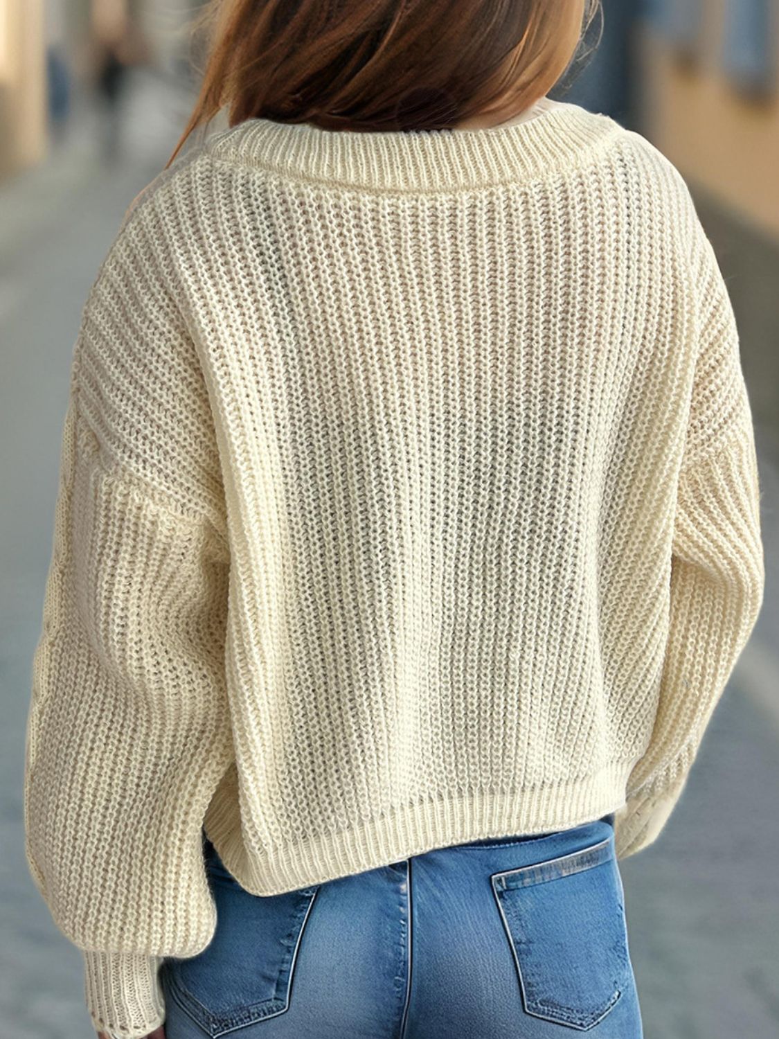 Tied Dropped Shoulder Long Sleeve Cardigan-Angel Casuals