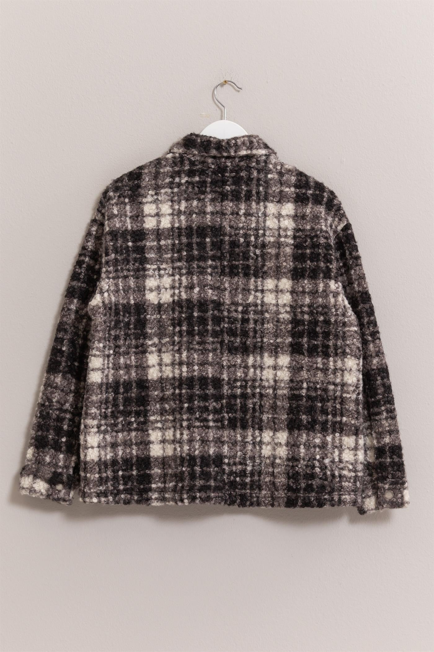 HYFVE Plaid Button Up Boucle Jacket-Angel Casuals