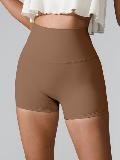 High Waist Active Shorts-Angel Casuals