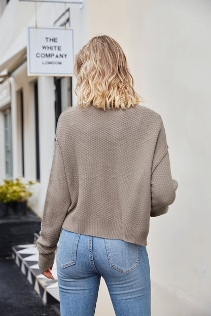 Button Down Exposed Seam Cardigan-Angel Casuals