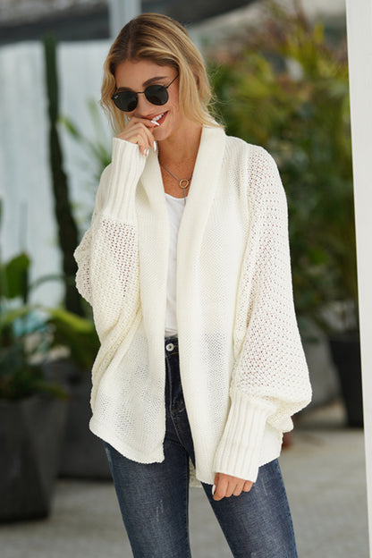 Open Front Batwing Sleeve Cardigan-Angel Casuals