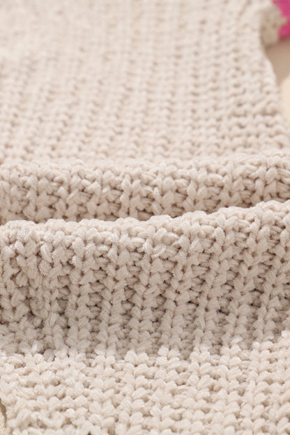 Contrast Tied Open Front Cardigan-Angel Casuals