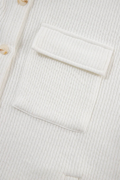 Button Up Long Sleeve Shacket-Angel Casuals