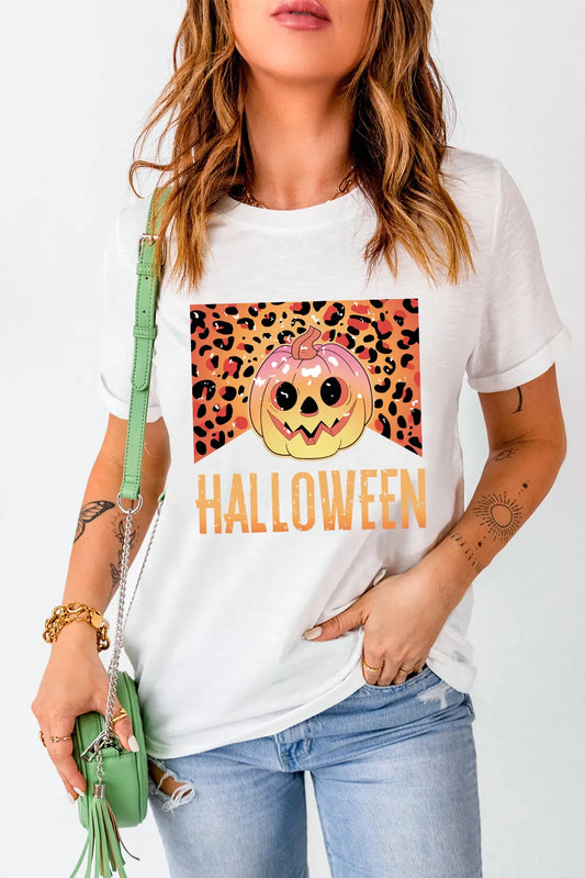 Graphic Round Neck Short Sleeve T-Shirt-Angel Casuals