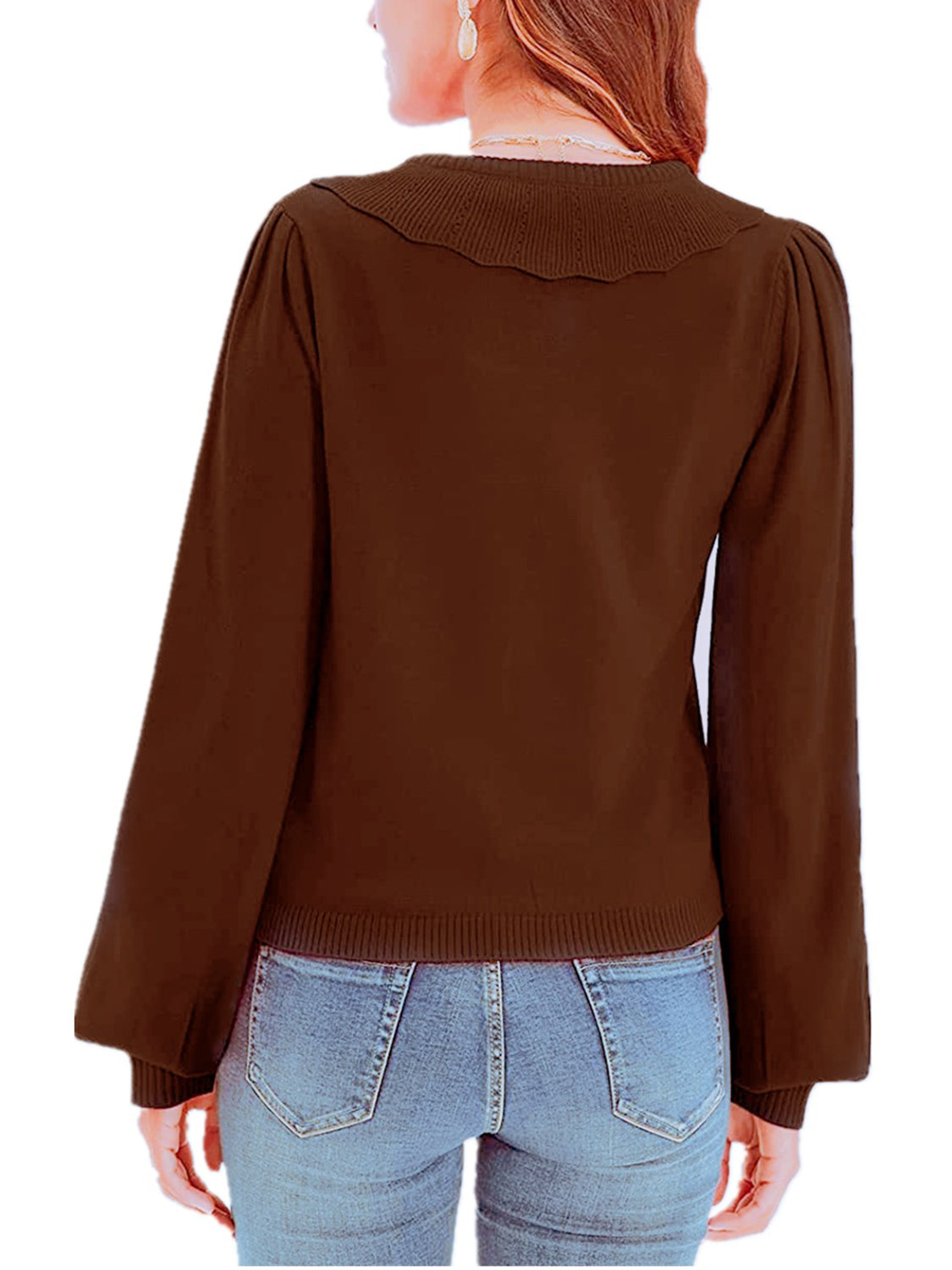 Collared Long Sleeve Button Down Cardigan-Angel Casuals